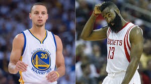 Stephen Curry of the Golden State Warriors and James Harden of the Houston Rockets could win the 2015 NBA Basketball MVP