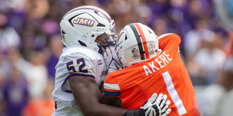 James Madison Dukes vs Virginia Cavaliers 9-9-23